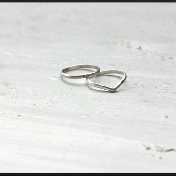 Sterling silver knuckle ring ∙ Stacking rings ∙ Midi rings ∙ Mid finger ring - Picture 3 of 3